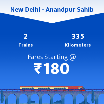 New Delhi To Anandpur Sahib Trains